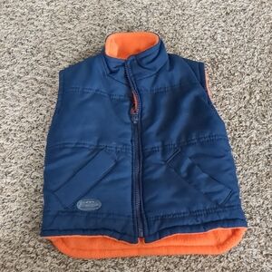 Blue and Orange Puffer Vest